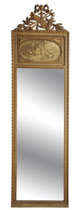 壁柜
绿色漆木制成，饰有缎带纹样，顶部陈列着乐器，上部装饰有一幅版画，描绘了一位牧羊女和她的羊群
路