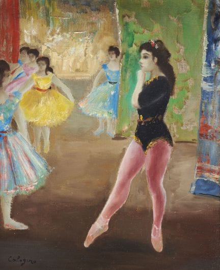 让·卡洛杰罗（1922-2001）
《舞者》
布面油画，左下角签名
高：27 厘米；宽：22 厘米