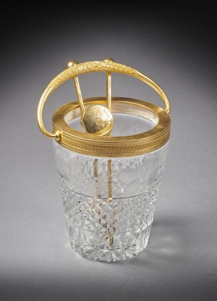 SAINT-LOUIS
Seau à glaçon en cristal taillé et à d