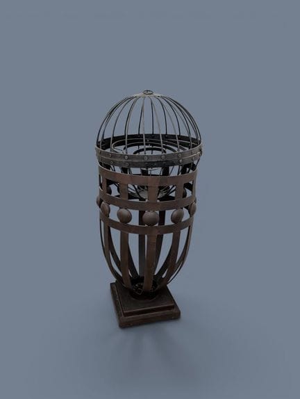 Braséro
En fer forgé de forme circulaire
H.: D.:
(