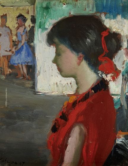 Jean Calogero (1922-2001)
«La songeuse»
Huile sur 