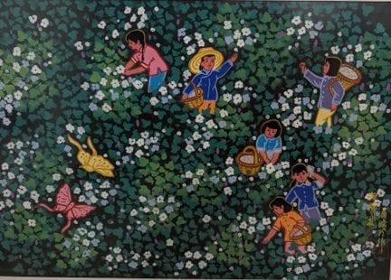 刘凤涛（中国，1951年出生）
《田间的孩子们》
水粉画，纸本，右下角有印章
高：49 厘米；宽：7