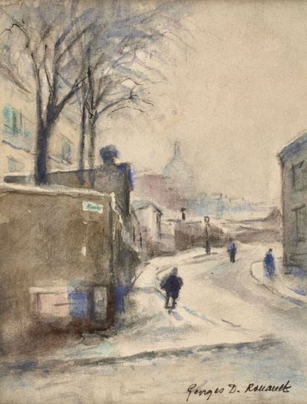 Georges-Dominique ROUAULT (1904-2002)
«Rue enneigé