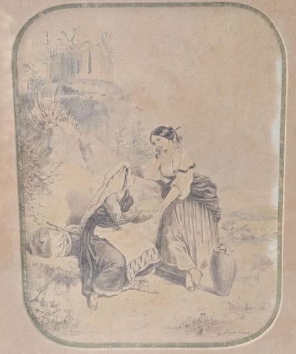 Henri GRENIER (XIXème siècle)
"La diseuse de bonne