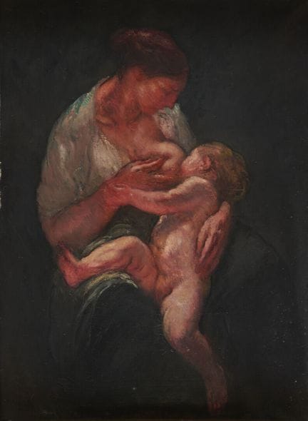 米歇尔·西蒙尼迪（1870-1933）
《孩子》
布面油画，左下角签名
高：75 厘米；宽：56 厘