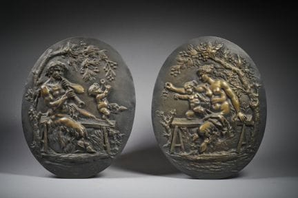 CLODION (1738-1814)D'après
Suite de deux plaques o