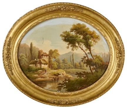 Ecole italienne du XIXème siècle
"Paysage d'Italie