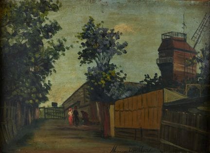 D'après Maurice Utrillo (1883-1955) 
« Le moulin d