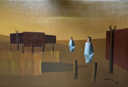Angel Alberto FADUL (1924-1985)
"El charco"
Huile 