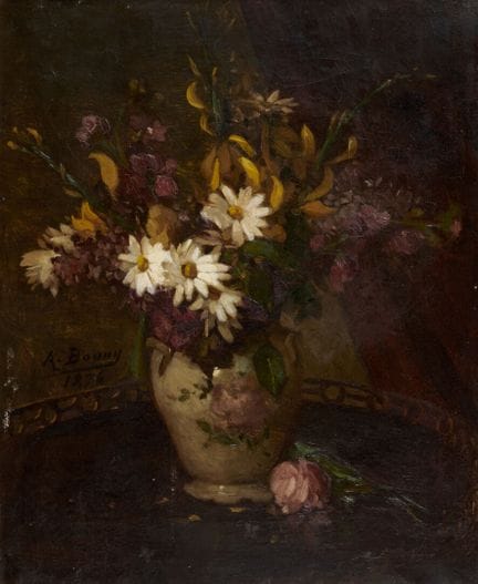 阿道夫·邦尼（1849-1933）
《花束》
布面油画，左下角签名并标注1876年
高：46 厘米；
