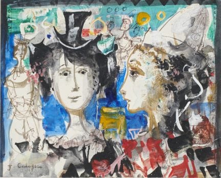 Jean Calogero (1922-2001)
«Clowns, face et profil»
