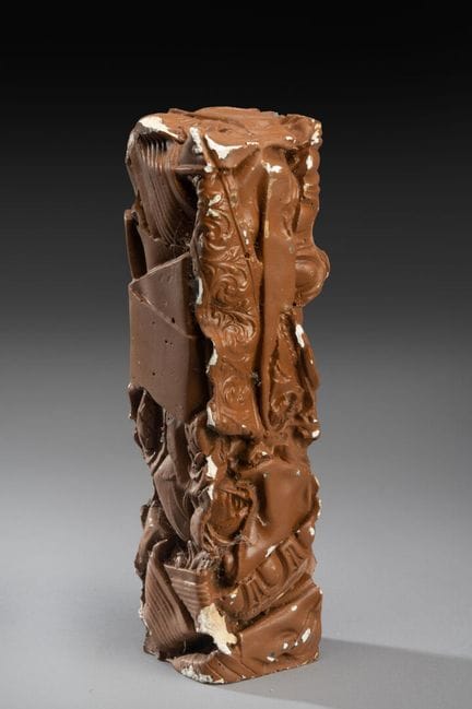 Cast of a cinema César
In plaster with brown patin