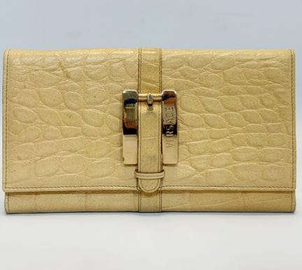 Gianni VERSACE. Portemonnaie / Geldbörse in Kroko-