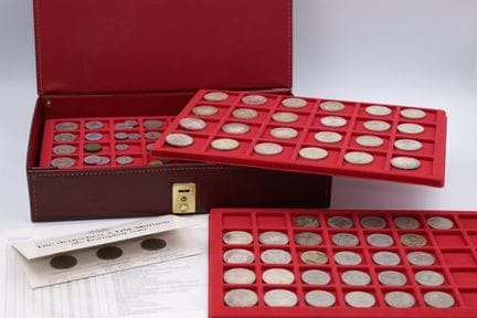 Ampia collezione di monete d’argento e monete circ