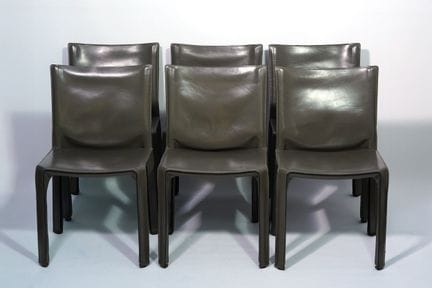 Mario BELLINI (1935). 6 sedie "CAB 412". Cassina. 