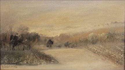 Yvonne CHEFFER-DELOUIS (1910 - 2003). "Neige aux N