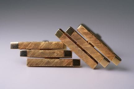 Coppia di gemelli. Oro giallo 585. Peso totale cir