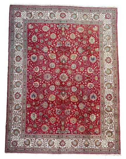 Tabriz. Environ 397 cm x 301 cm. Vers 1950. Tapis 