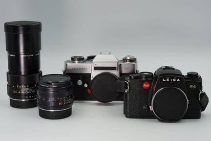 LEICA / Leitz Wetzlar. Leica R4 e Leicaflex SL con