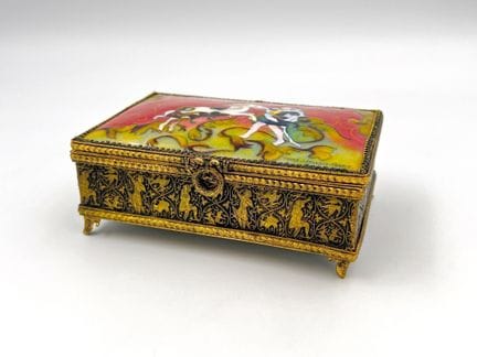 Camille FAURÉ (1874 - 1956). Caja rectangular esma