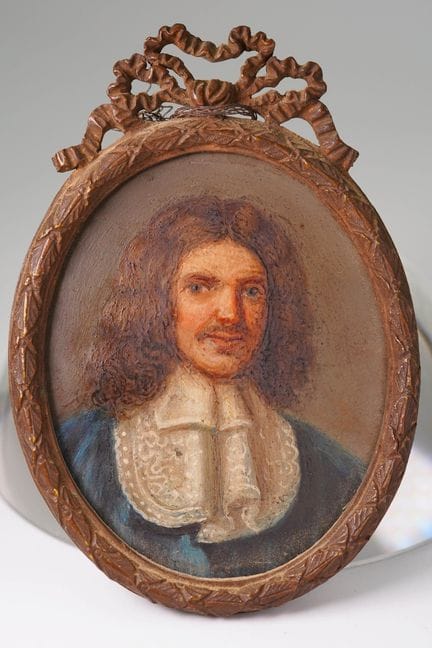 UNSIGNED (XVIII). Miniature portrait of a nobleman