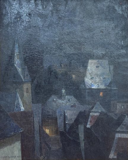 Ernst TOEPFER (1878 - 1955). Limburg by Night. 192