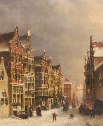 Petrus Gerardus VERTIN (1819 - 1893). Winter in th