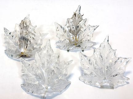 LALIQUE. Une paire de lampes murales. « Champs-Ély