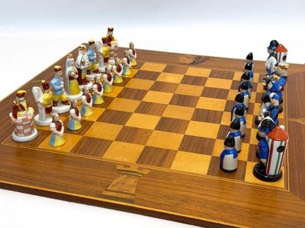 HEREND. Des pièces d’échecs. De la porcelaine. Hon