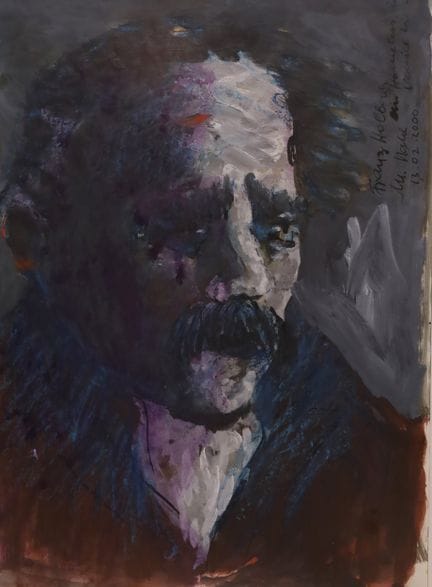 Armin MUELLER-STAHL (1930). Portrait "Frank Holbac