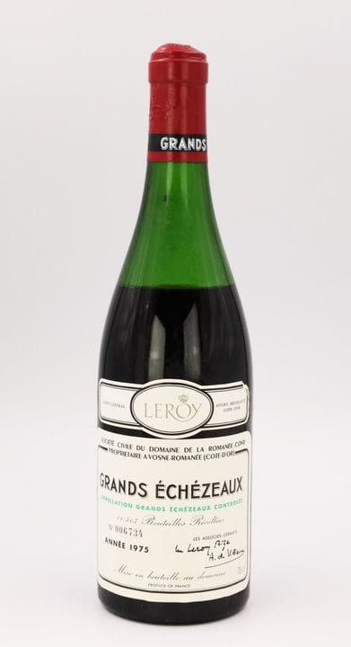 1 bouteille de vin rouge. 1975. Domaine de la Roma