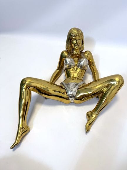 Don Alberto CARLOS (1949). Bronzo. Ragazza in biki