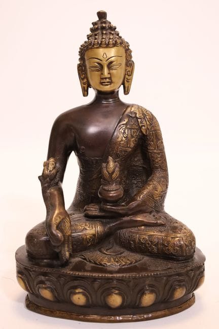 Buddha della Medicina Bhaisajyaguru. Tibet. Prima 