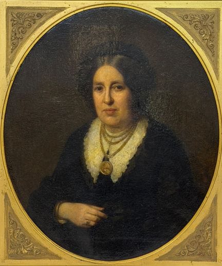 UNSIGNED (XIX). Biedermeier portrait. Portrait of 