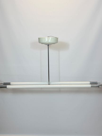 Lampe de plafond néon Bauhaus. Double tubes. Kaise