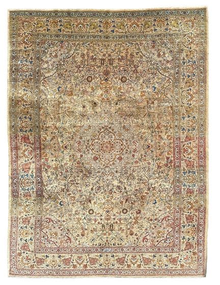 Tabriz. Signé. Environ 356 cm x 273 cm. Vers 1940.