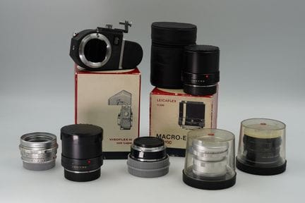 Set da 7 pezzi LEICA / Leitz Wetzlar. Obiettivi e 