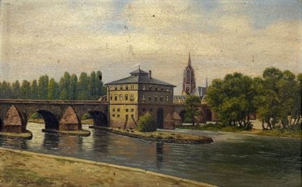 Friedrich GUMSHEIMER (v.1890 - v.1930). Vieux pont