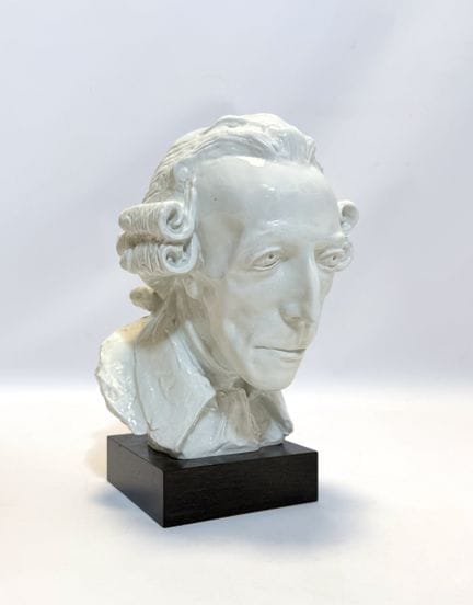 MEISSEN. Busto in porcellana “Federico il Grande”.