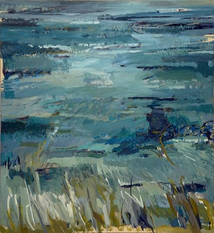 Elke WREE (1940 - 2025). "Wattlandschaft". 1987. A