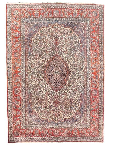 Keshan. Circa 456 cm x 326 cm. Intorno al 1930/40.