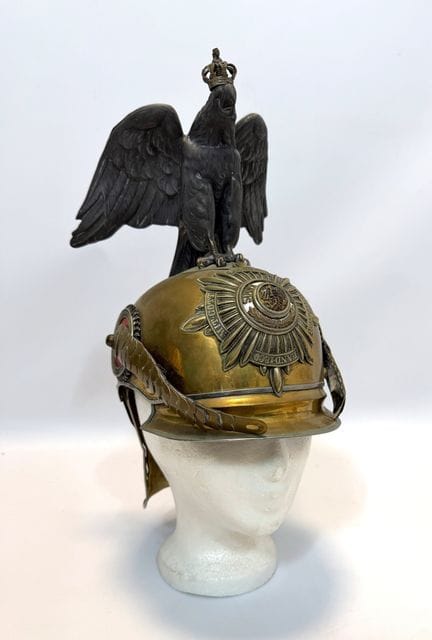 Elmo da parata prussiano / Pickelhaube con aquila.