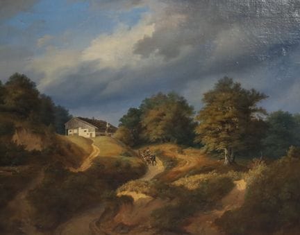 Kilian METZINGER (1806 - 1869). Hilly Landscape wi
