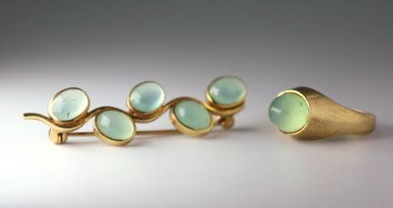 Set di gioielli composto da 2 pezzi. Oro giallo 58