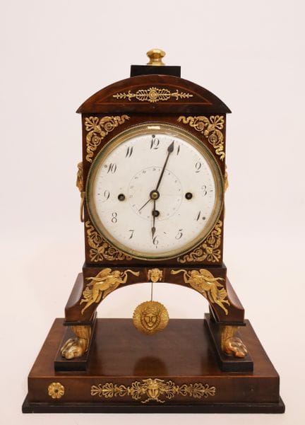 Orologio da camino/da portale in stile Biedermeier