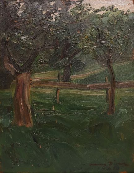 Otto DILL (1884 - 1957). Landscape with a Pasture 