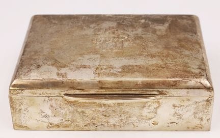 Caja para puros. Plata 800. Austria-Hungría. Peso 