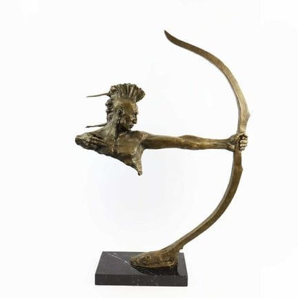 STUDIO SCULTOREO DI UN ARCIERE Nativo americano
me