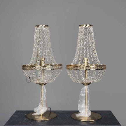 LAMPADE DA TAVOLO DI Ispirazione IMPERIALE, COPPIA