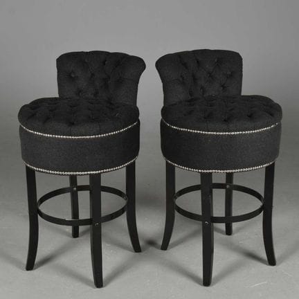 EICHOLTZ BAR STOOLS (2)
with black felt studded up